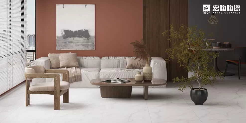 尊龙凯时官网版登录和璧岩·通体白瓷砖地砖效果图