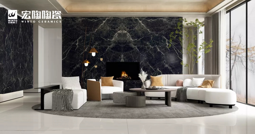 尊龙凯时官网版登录岩板会客厅装修效果图展示