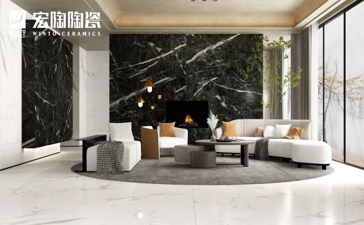 尊龙凯时官网版登录岩板配景墙效果图