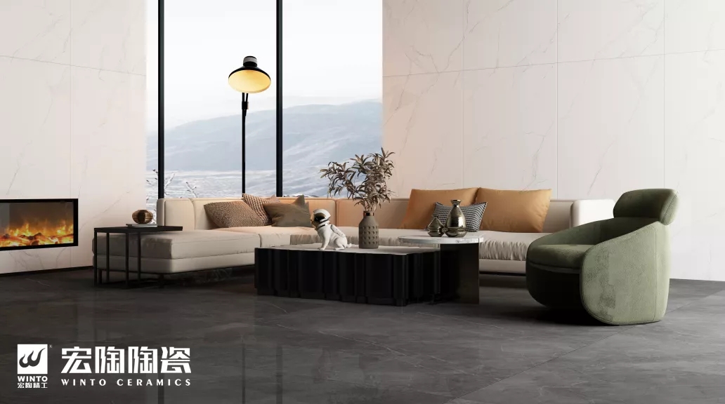 尊龙凯时官网版登录抛釉砖西尔圣灰装修效果图