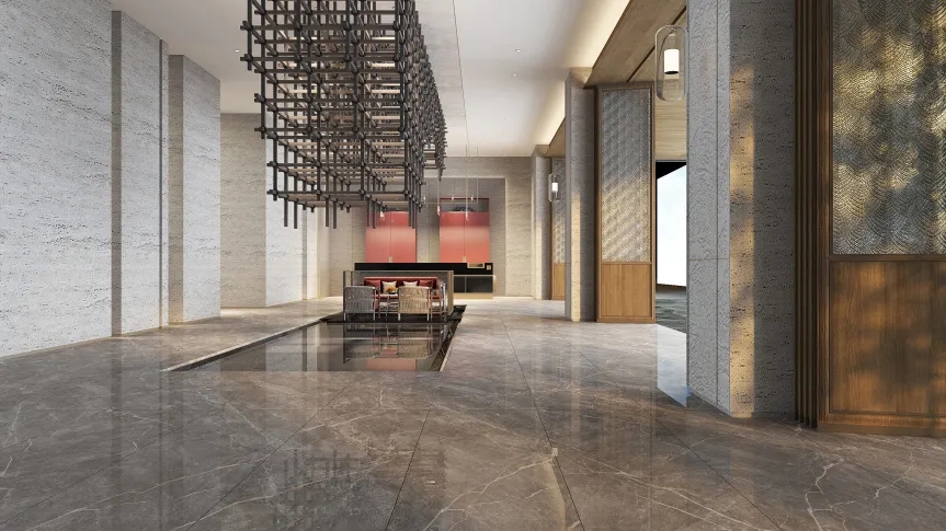 尊龙凯时官网版登录地砖卡金灰装修效果图
