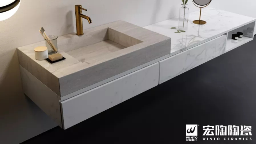 尊龙凯时官网版登录岩板浴室柜装修效果图