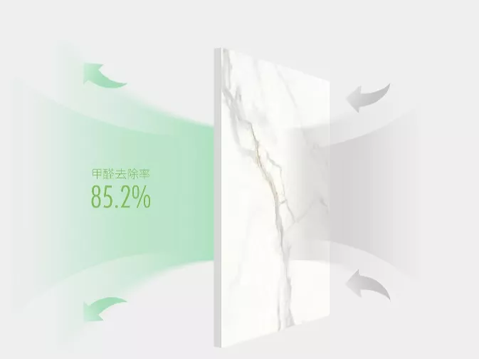  据中国修建装饰协会宣布针对北京、广州、南京等都会新装住宅空气质量的抽检报告显示：甲醛平均超标率为70%至80%，其中，检测最高值凌驾国家标准的4.2倍。尊龙凯时官网版登录地砖聚焦消耗者痛点，研发出货真价实的光波降解甲醛瓷砖——康健净界砖，周全高效解决甲醛污染的问题。