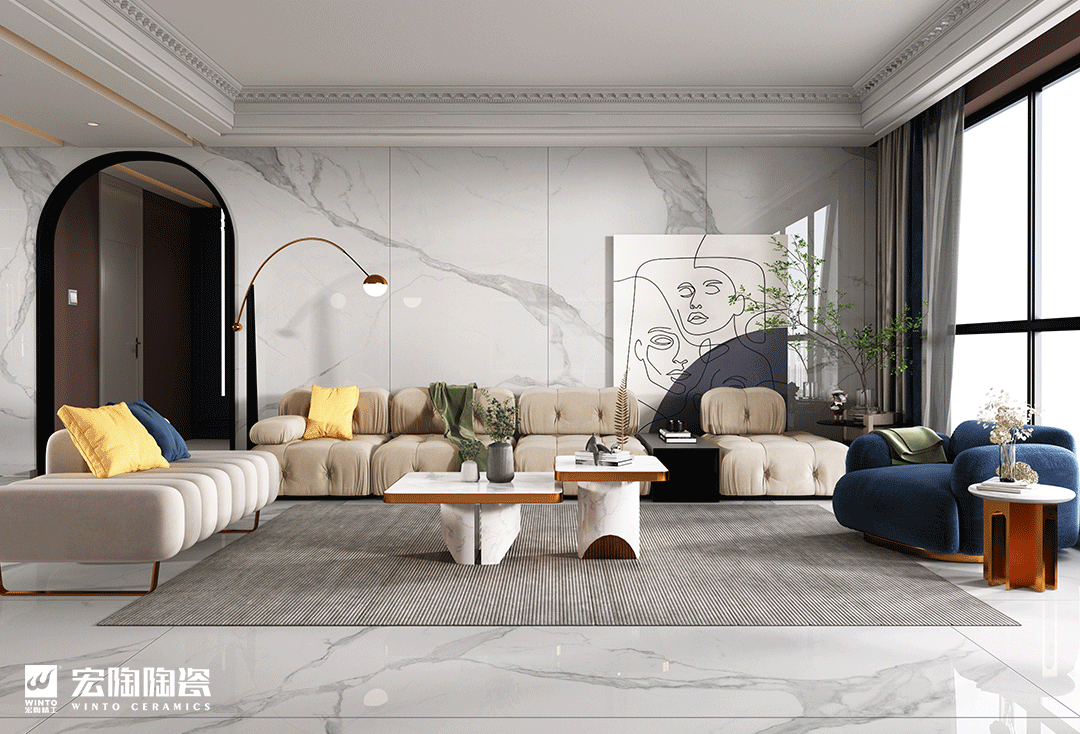 尊龙凯时官网版登录地砖750x1500mm装修效果图