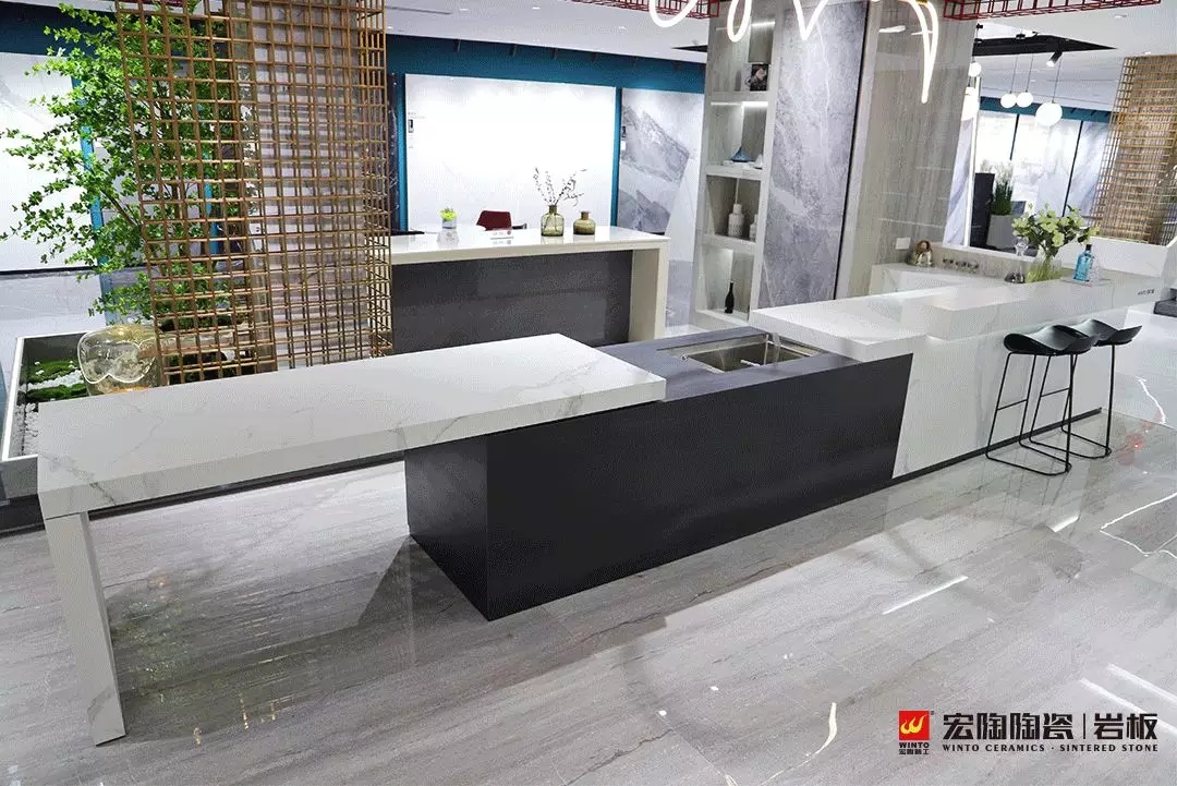 尊龙凯时官网版登录岩板智控平移岛台桌图片