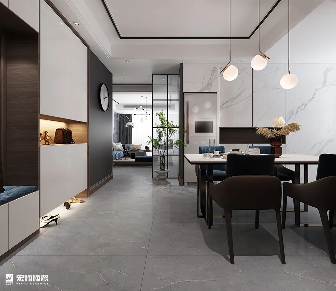 尊龙凯时官网版登录TPEBM157003银河灰750×1500mm瓷砖地砖装修效果图