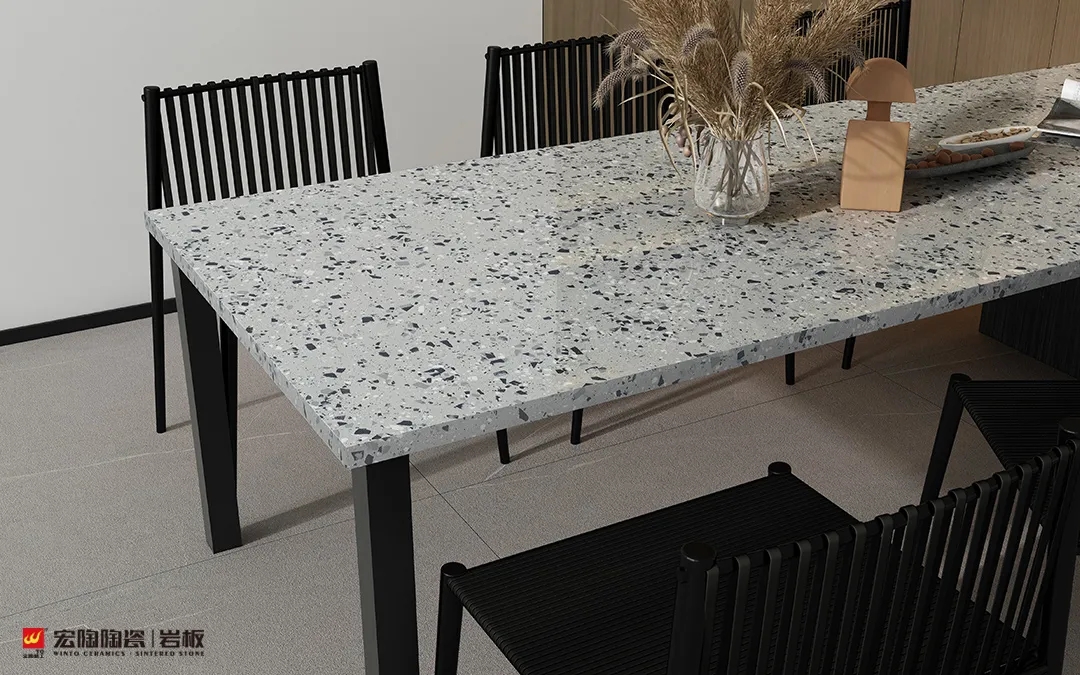 尊龙凯时官网版登录岩板餐桌效果图