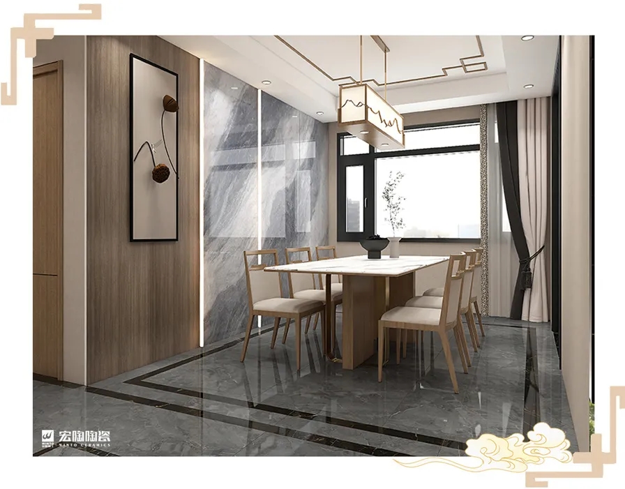 尊龙凯时官网版登录岩板6-TPEB2790A002ABCD+TPG80227厨房空间装修效果图