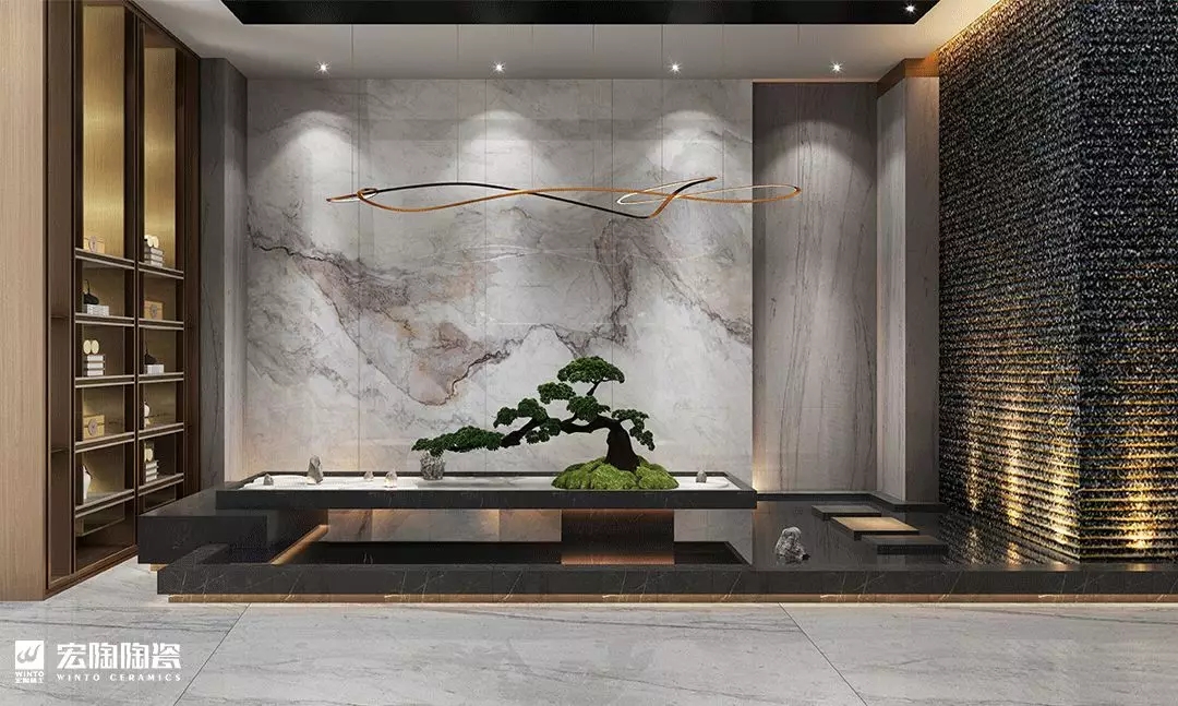 尊龙凯时官网版登录6-TPG2680A015ABCD灰冰玉 800×2600×6mm瓷砖地砖装修效果图