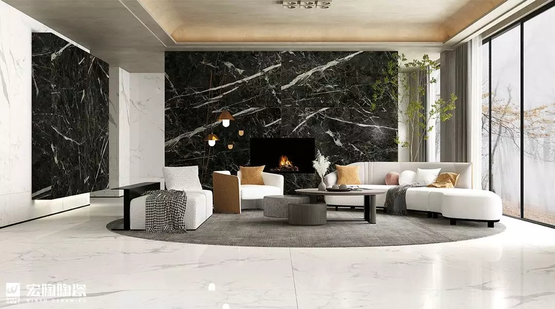尊龙凯时官网版登录沙罗黑 9-TPG2412J004ABC瓷砖地砖装修效果图 