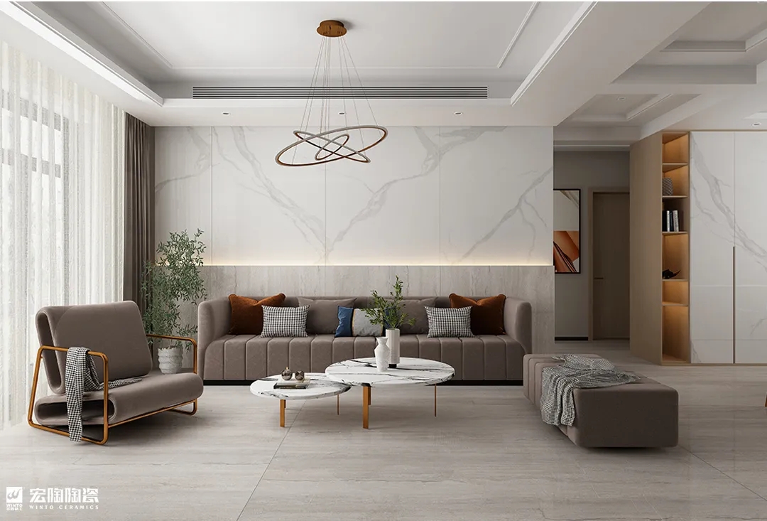 尊龙凯时官网版登录9-TPG2412A007瓷砖1200×2400×9mm轻奢极简装修效果图