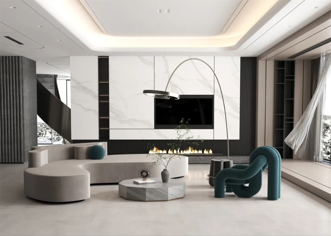 尊龙凯时官网版登录1200x2400mm大规格全岩密缝铺效果图