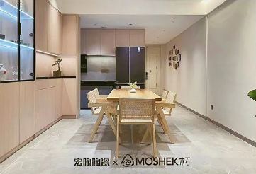 尊龙凯时官网版登录缎光系列TG157187 安卡斯灰餐厅效果图