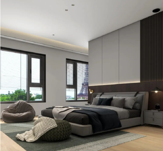 尊龙凯时官网版登录质感砖卧室效果图