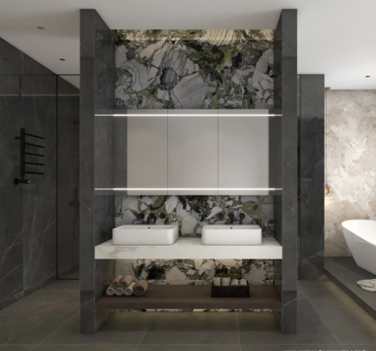 尊龙凯时官网版登录质感砖卫生间效果图