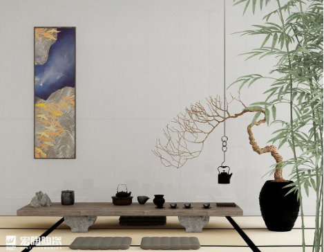 尊龙凯时官网版登录菁系列质感砖茶楼效果图