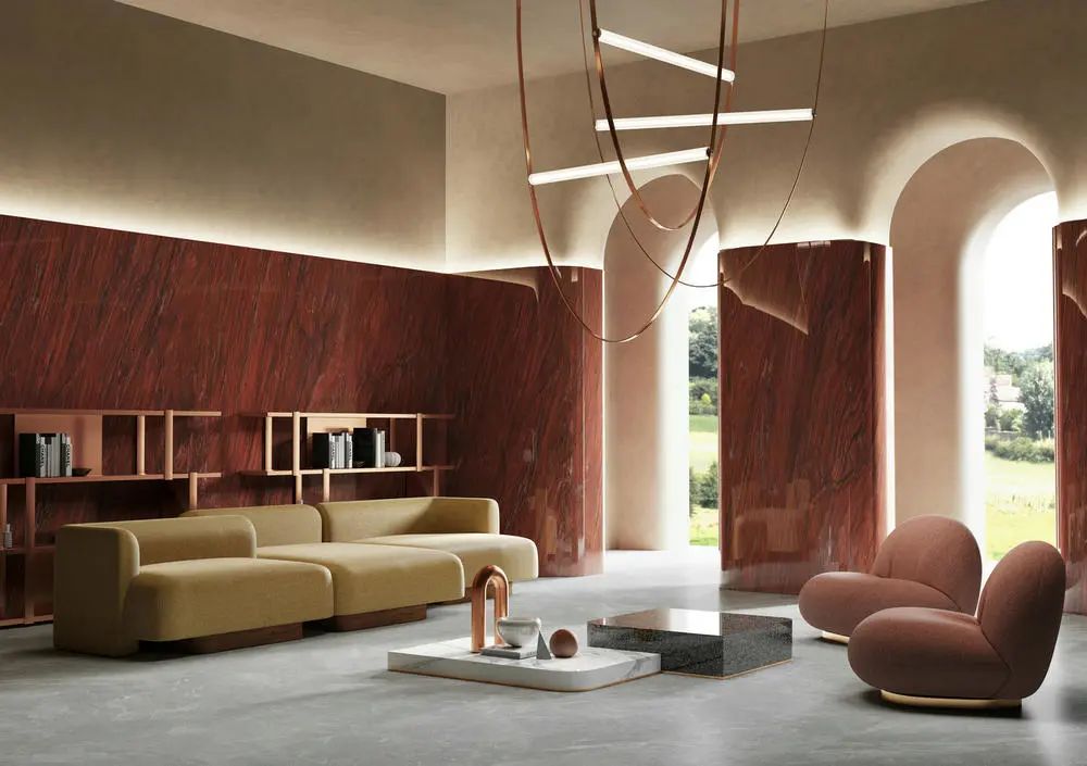 尊龙凯时官网版登录波尔多红瓷砖装修效果图