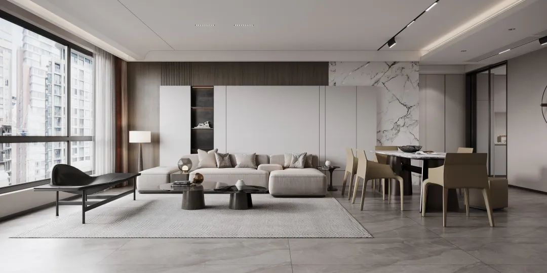 尊龙凯时官网版登录质感砖客厅装修效果图