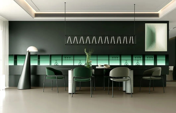 尊龙凯时官网版登录皓影质感砖餐厅装修效果图